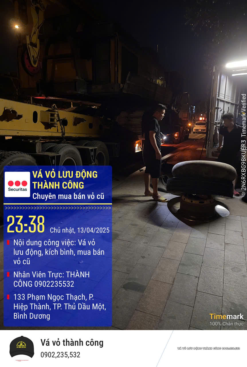 VÁ VỎ LƯU ĐỘNG 24/24 THÀNH CÔNG