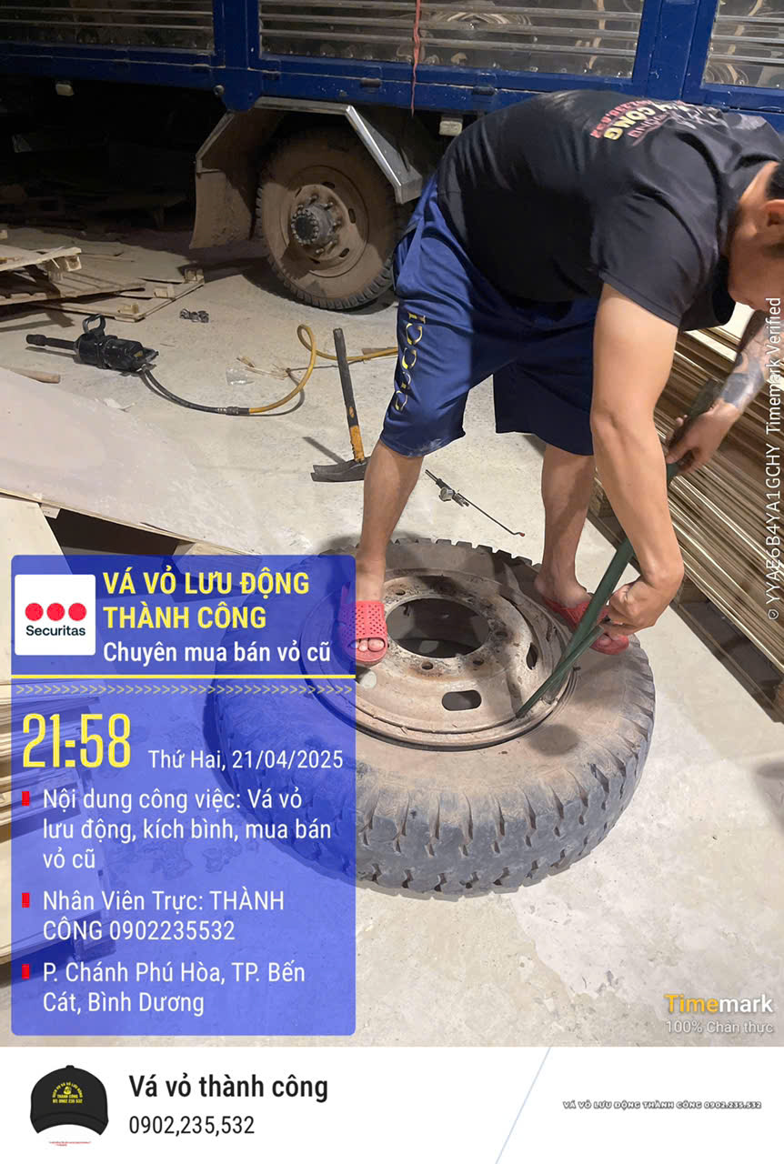 VÁ VỎ LƯU ĐỘNG 24/24 THÀNH CÔNG
